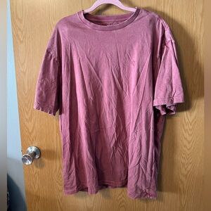 American Eagle Men's Casual Pink/Red T-Shirt